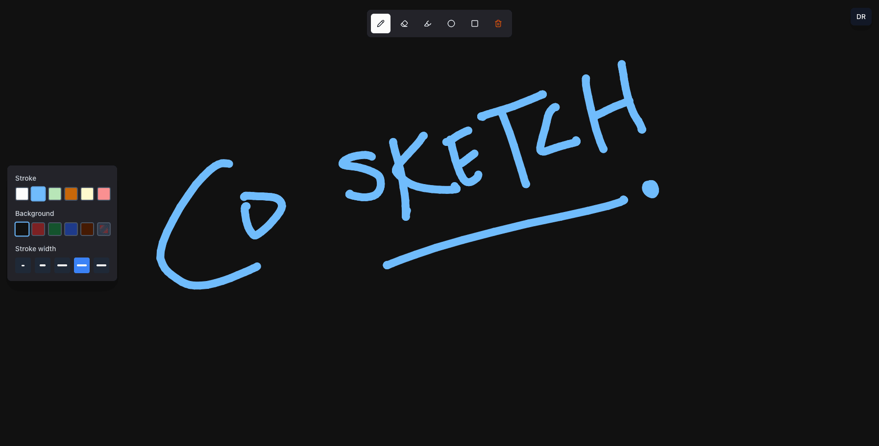 CoSketch Dashboard Preview